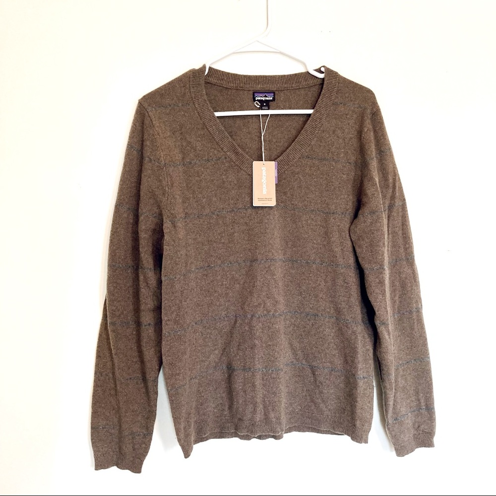 Patagonia W Recycled Cashmere V-Neck sweater M